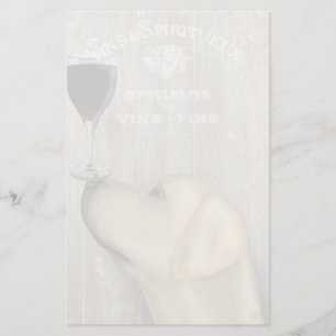 Dog Au Vin Yellow Labrador Briefpapier
