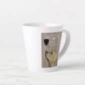 Dog Au Vin Yellow Labrador Latte Mok (Rechterhoek)