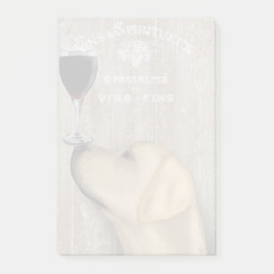 Dog Au Vin Yellow Labrador Post-it® Notes