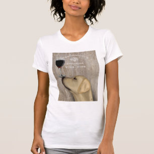 Dog Au Vin Yellow Labrador T-shirt