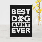 Dog Aunt Kaart (Gele Bloem)