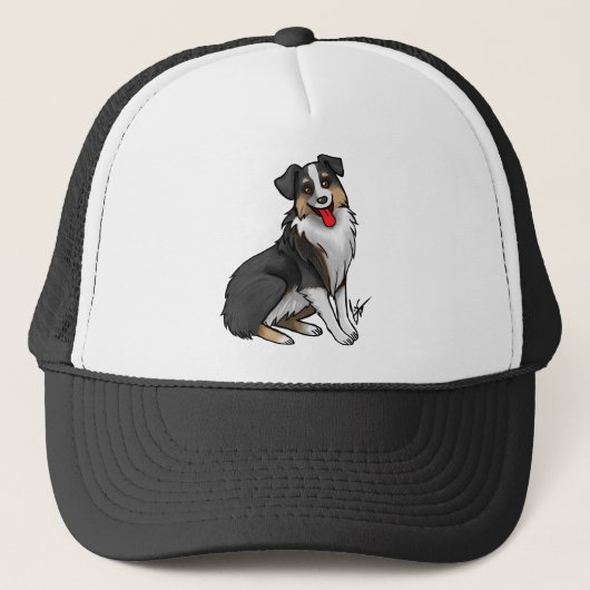 Dog - Australian Shepherd - Black Tri Trucker Pet (Voorkant)