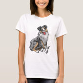 Dog - Australian Shepherd - Blue Merle T-shirt (Voorkant)