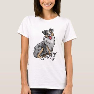 Dog - Australian Shepherd - Blue Merle T-shirt