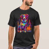 Dog Australian Shepherd Camping T-shirt (Voorkant)