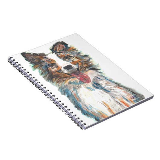 Dog-Australian Shepherd Notitieboek (Rechterzijde)