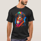 Dog Australian Shepherd Snowboard T-shirt (Voorkant)