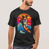 Dog Australian Shepherd Surf T-shirt (Voorkant)
