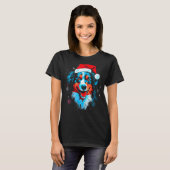 Dog Australian Shepherd Xmas T-shirt (Voorkant volledig)