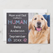 Dog Baby Zwangerschap Aankondiging (Voorkant)