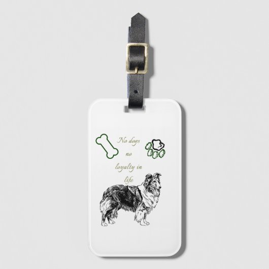 Dog Bagagelabel (Voorkant (verticaal))