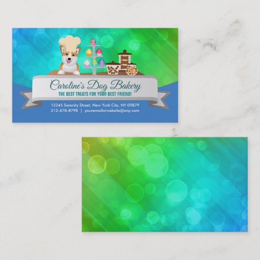 Dog Bakery Slogans Visitekaartje (Voorkant / Achterkant)