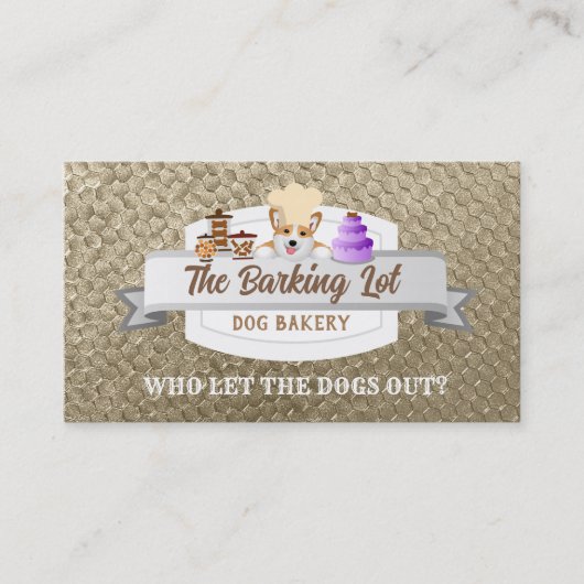 Dog Bakery Slogans Visitekaartjes (Voorkant)