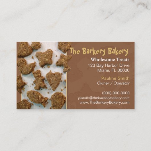 Dog Bakery Visitekaartje (Voorkant)