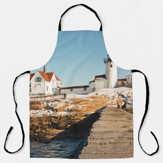 Dog Bar Lighthouse langs de oceaankust Schort (Voorkant)