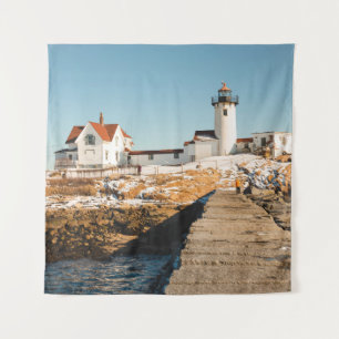 Dog Bar Lighthouse langs de oceaankust Wandkleed