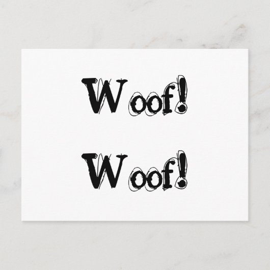 Dog Barking-klacht Briefkaart (Voorkant)