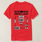 Dog Barking Logic, grappig hondencadeauidee, Funny T-shirt (Design voorkant)