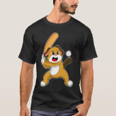 Dog Baseball Baseball T-shirt (Voorkant)