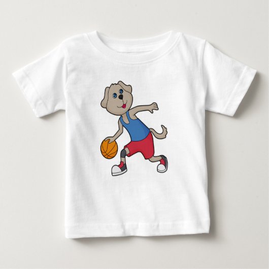 Dog Basketball speler Basketball (Voorkant)