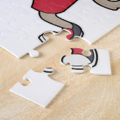 Dog Basketball speler Basketball Legpuzzel (Zijkant)