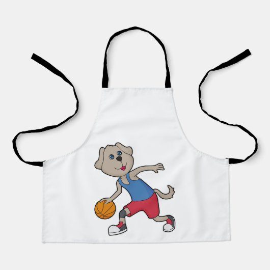 Dog Basketball speler Basketball Schort (Voorkant)