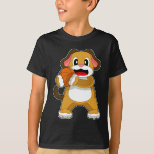 Dog Basketball speler Basketball T-shirt