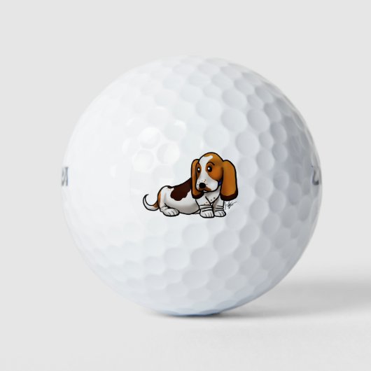 Dog - Basset Hound Golfballen (Voorkant)