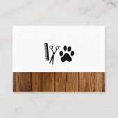 Dog Bath and Wood Trim Visitekaartje (Achterkant)
