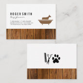 Dog Bath and Wood Trim Visitekaartje (Voorkant / Achterkant)