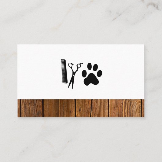 Dog Bath and Wood Trim Visitekaartje (Achterkant)