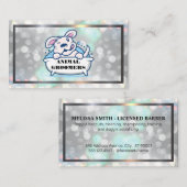 Dog Bath Logo | Achtergrond Boke Visitekaartje (Voorkant / Achterkant)