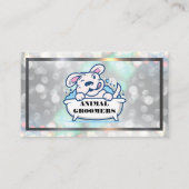 Dog Bath Logo | Achtergrond Boke Visitekaartje (Voorkant)