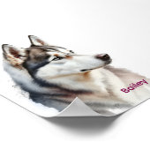 Dog Bathroom Wall Art, Boxer Taking a Bath Poster (Hoek)