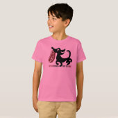 Dog BBQ T roze T-shirt (Voorkant volledig)