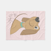 Dog-Be-type Fleece Blanket Deken (Voorkant (Horizontaal))