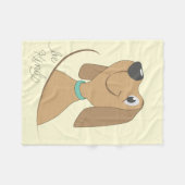 Dog-be-type Fleece Deken (Voorkant (Horizontaal))