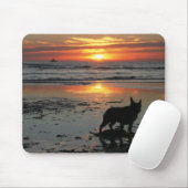 Dog Beach Sunset Muismat (Met muis)