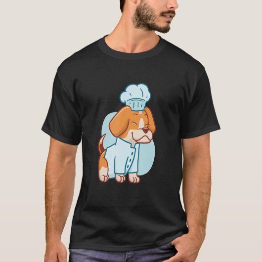 Dog Beagle Chef Cook Kitchen Food Beagle Owner T-shirt (Voorkant)