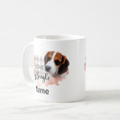 Dog Beagle Coffee Mok, Cup Koffiemok (Voorkant links)