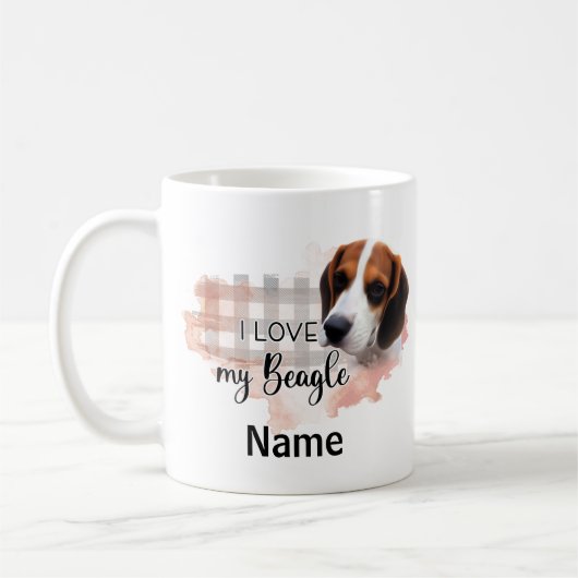 Dog Beagle Coffee Mok, Cup Koffiemok (Links)