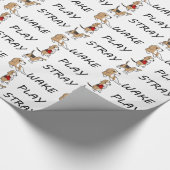 Dog Beagle WAKE PLAY STRAY Cadeaupapier (Hoek)