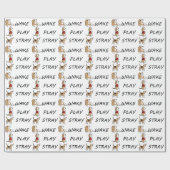 Dog Beagle WAKE PLAY STRAY Cadeaupapier (Vlak)