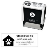 Dog Bed and Breakfast Business Self-Inking Stamp Zelfinktende Stempel (In situ)