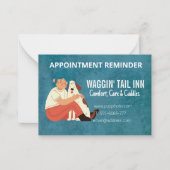 Dog Bed & Breakfast Business Appointment Card Notitiekaartje (Voorkant)