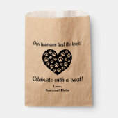 Dog Bedankt voor je bruiloft Cookie Pet Treat Favo Bedankzakje (Voorkant)