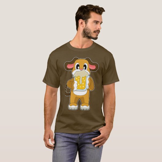 Dog Beer T-shirt (Voorkant volledig)
