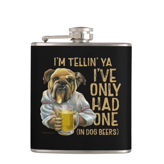 Dog Beers Flask Heupfles (Voorkant)