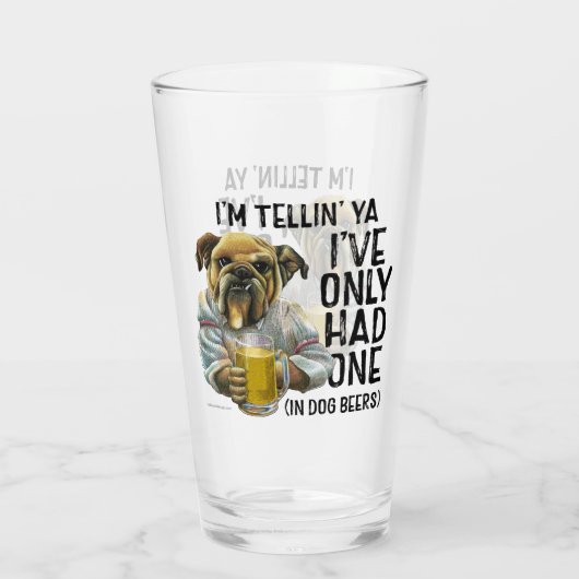 Dog Beers Glas (Achterkant)