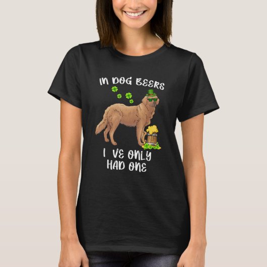 Dog Beers Golden Retriever Irish St Patrick S Day T-shirt (Voorkant)